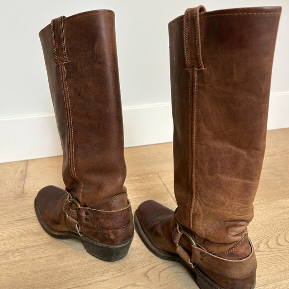 Frye Brown Heeled Boots - Picture 3 of 9